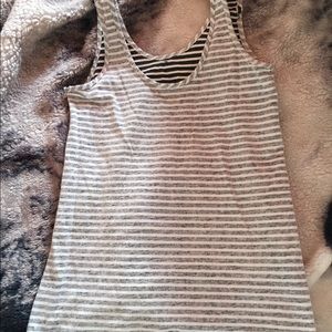 Striped Black and White Two Way Tank Top